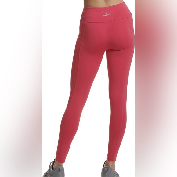 Spalding Women's Activewear 28 Inch Inseam Legging with Pockets XL Azalea - Picture 3 of 5